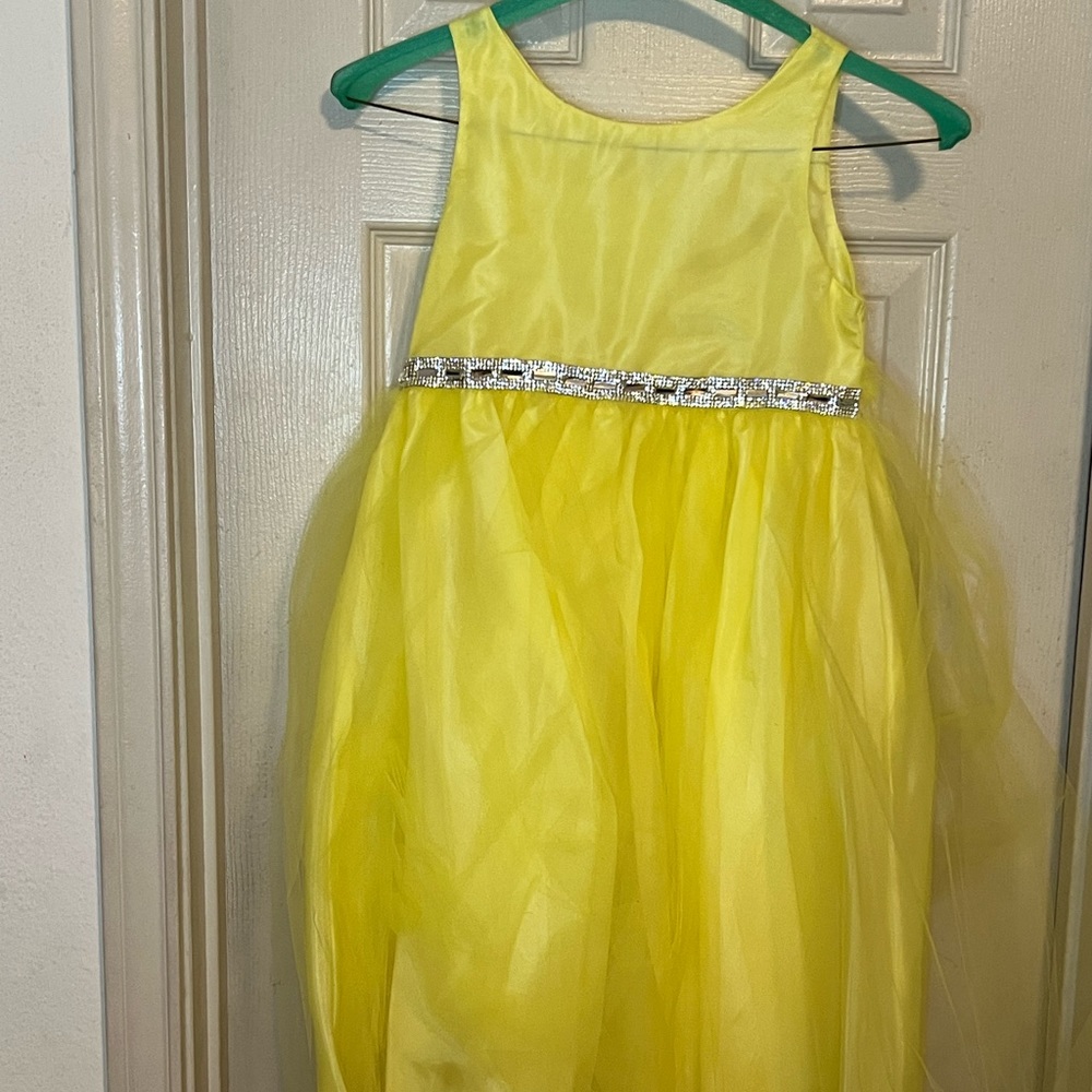 Girls Yellow Formal Dress